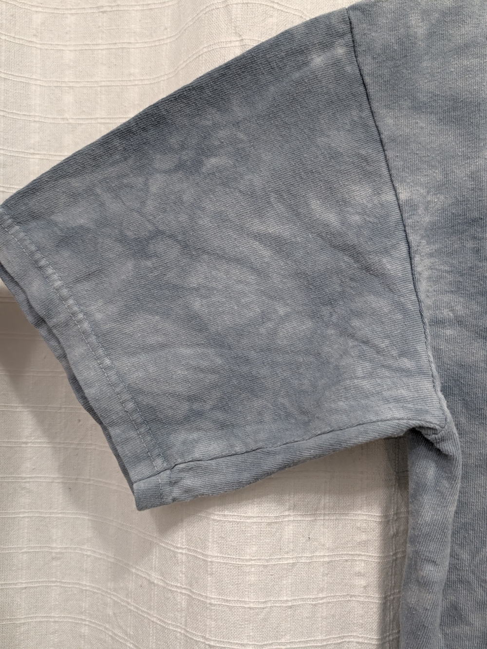 THE MOUNTAIN "SNOW PLOW WOLF" 2002 T Shirt XL Blue Tie Dye Y2K Grunge Streetwear - Picture 3 of 12